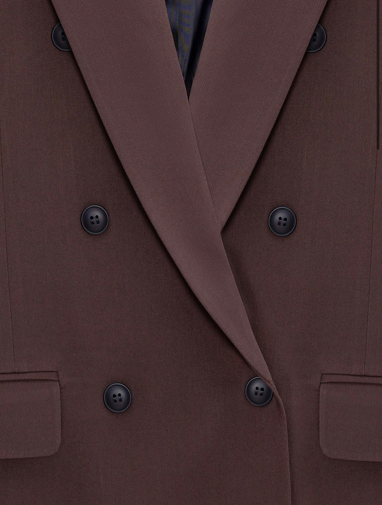 Brown Double Breasted Blazer