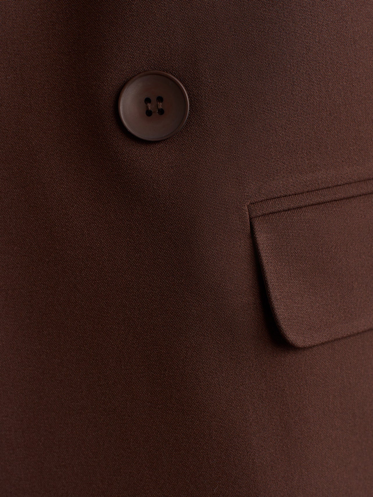 Dark Brown Double Breasted Blazer