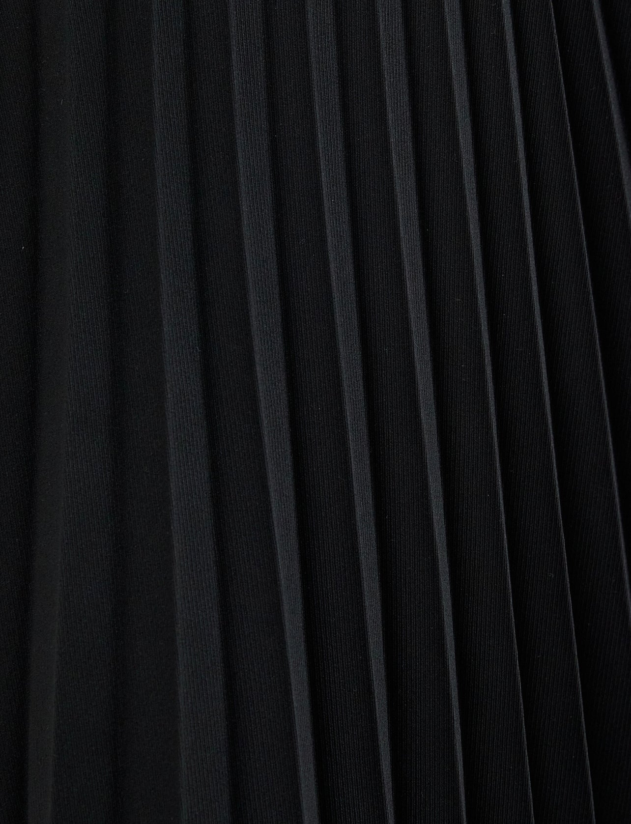 Stella Black Pleated Midi Skirt