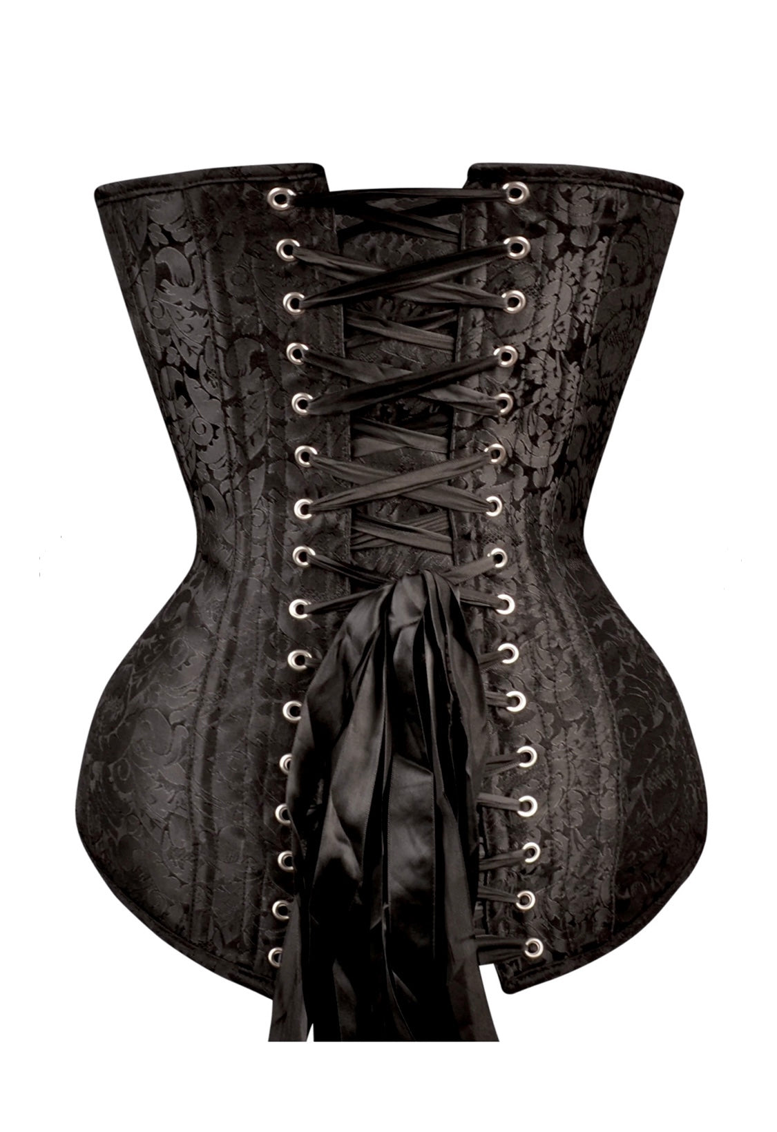 Neyma Black Brocade Corset