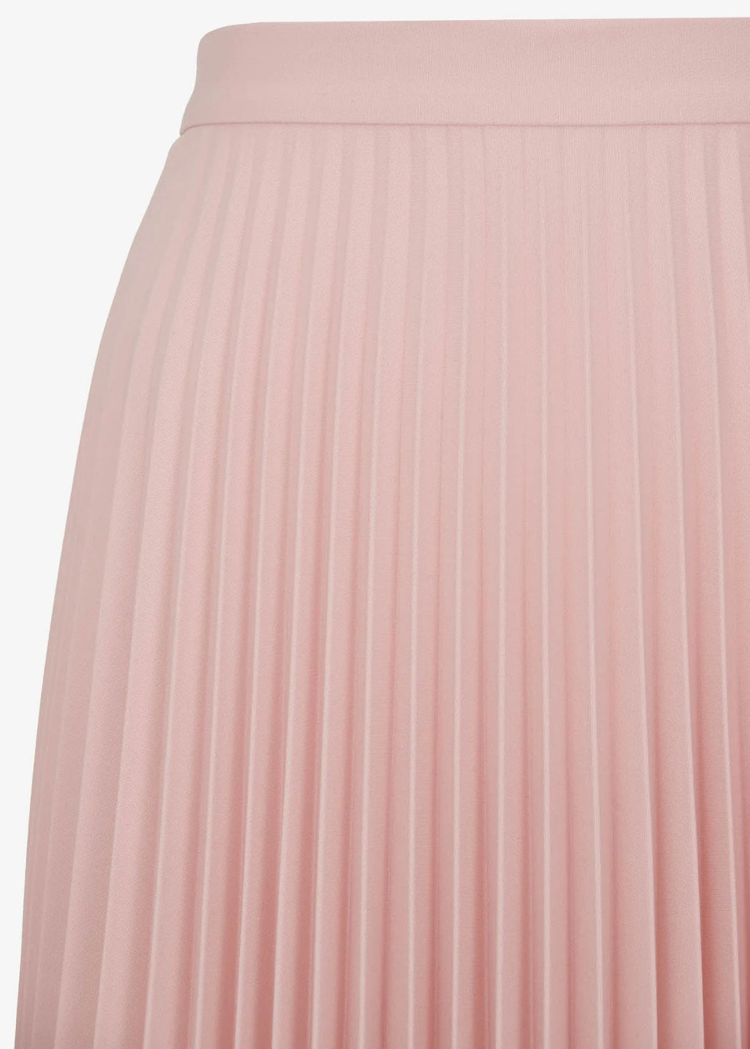 Peach Pleated Flared Long Skirt