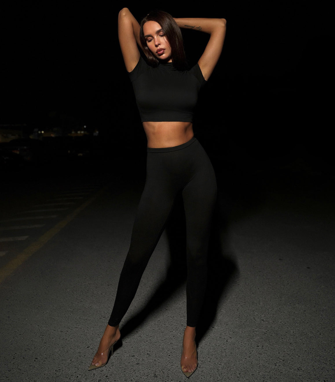 Kenny Black Top & Legging Set