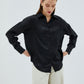 Ottiline Black Premium Silk Shirt