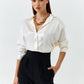 Porcelain White Silk Shirt