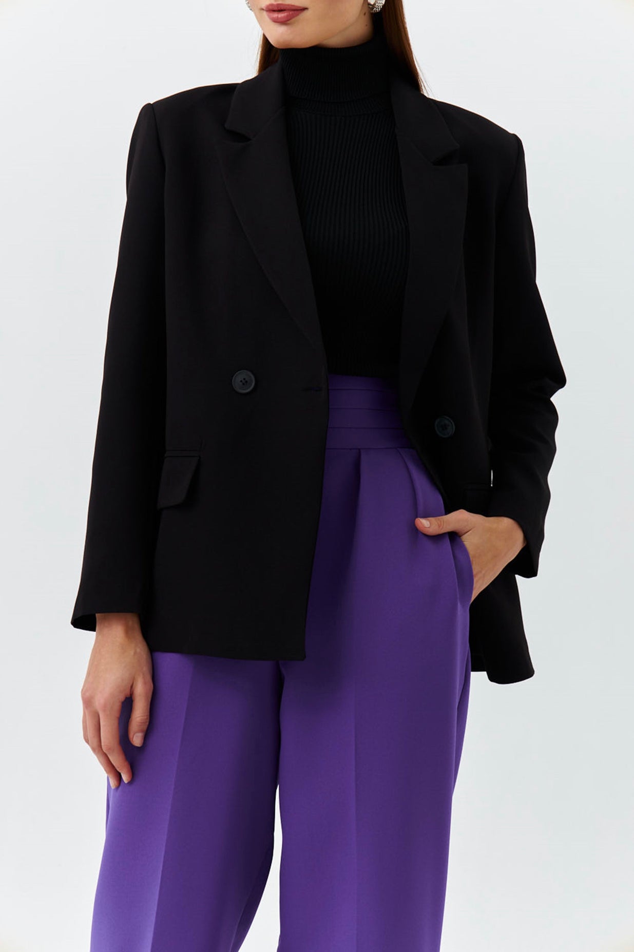 Elania Black Tailored Blazer