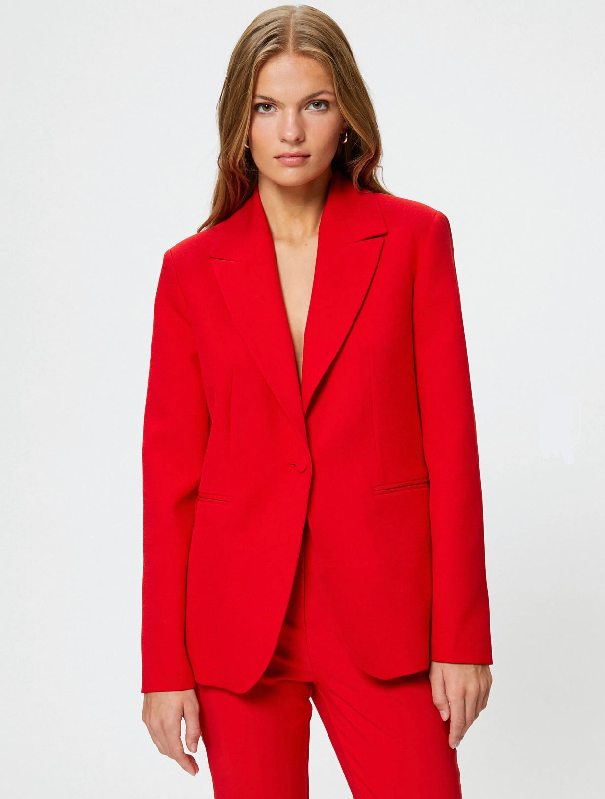 Aurelia Scarlet Red Blazer Suit Set