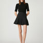 Atella Black Pleated Mini Skirt