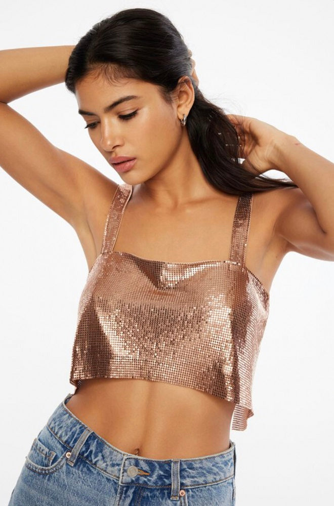 Athena Gold Chained Tank Top