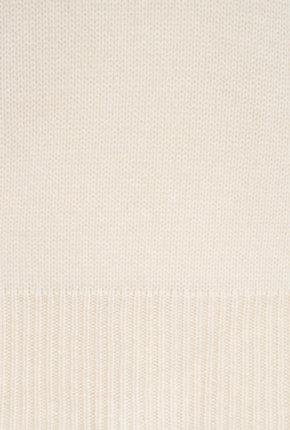Beige Cashmere Polo Neck Jumper