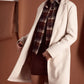 Beige Woollen Single Breasted Overcoat