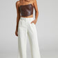 Benice White Flared Trouser