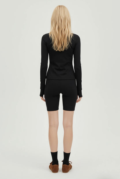 Black Contour Gym Jacket