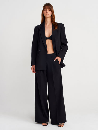 Black Double Breasted Blazer