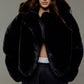 Black Faux Fur Jacket