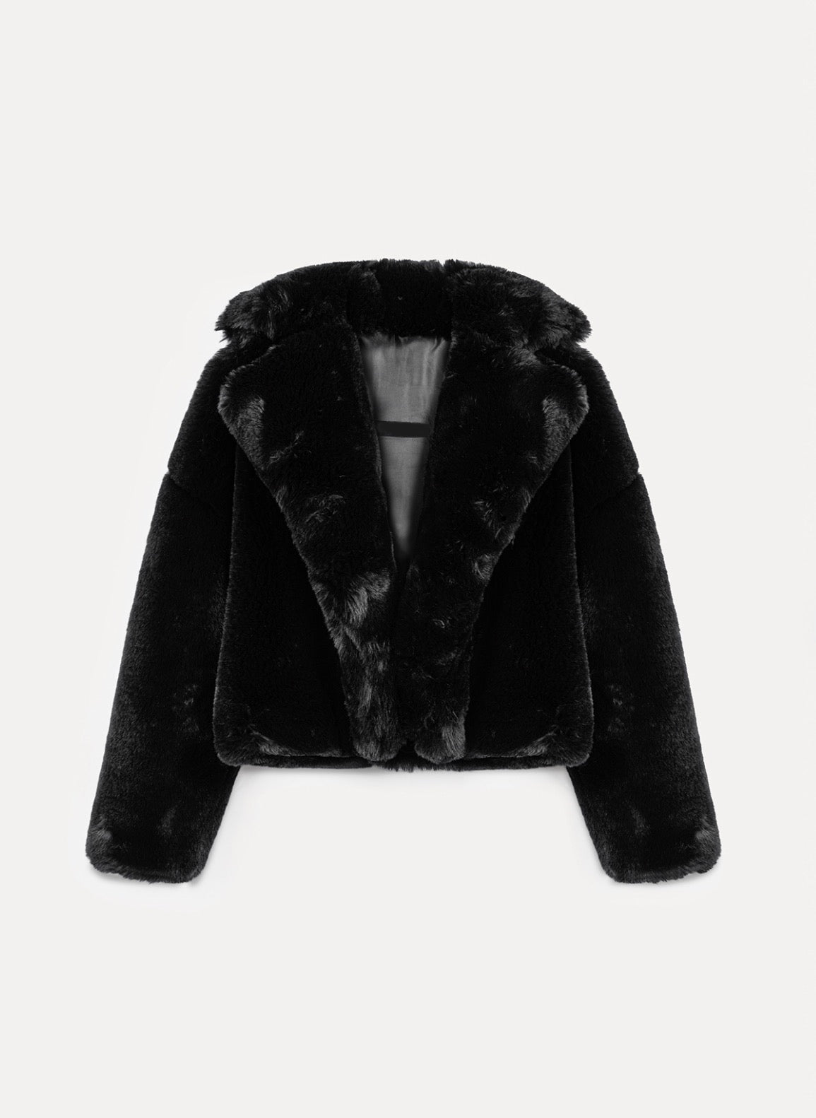 Black Faux Fur Jacket