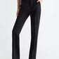 Black High Waisted Straight Trouser