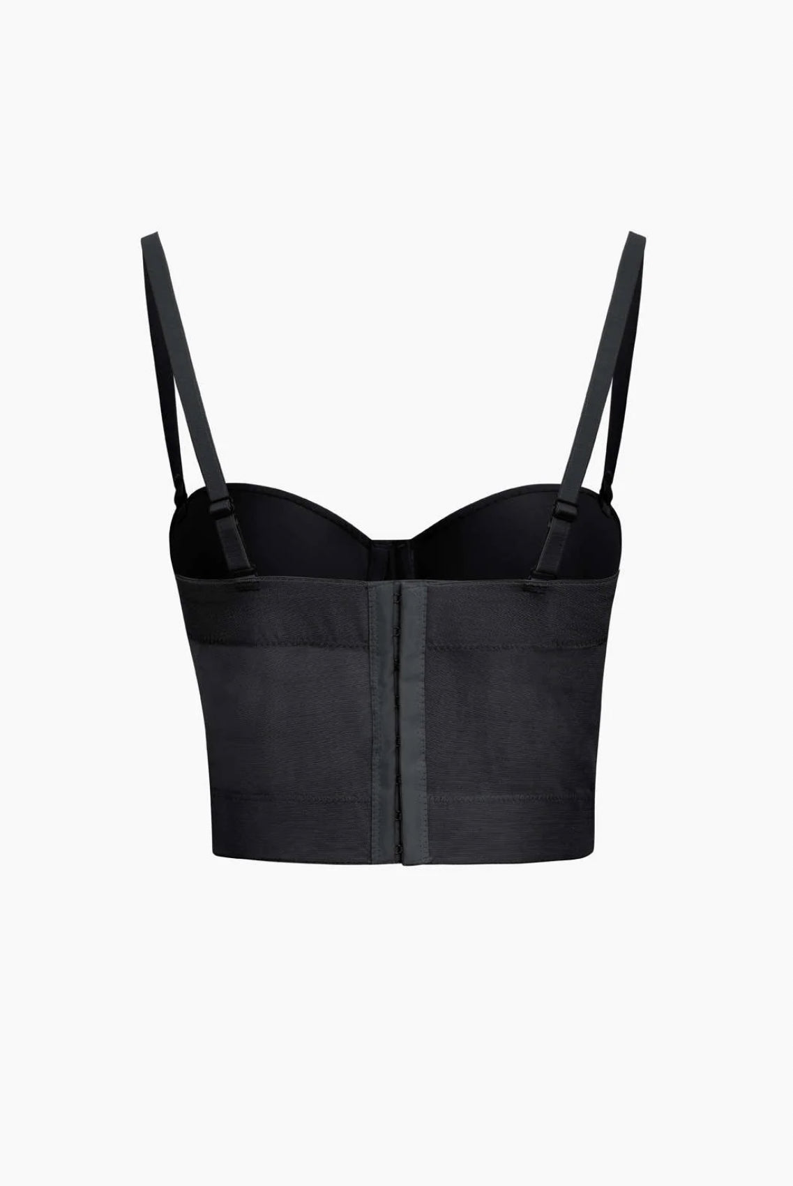 Black Mesh Underwire Corset Top