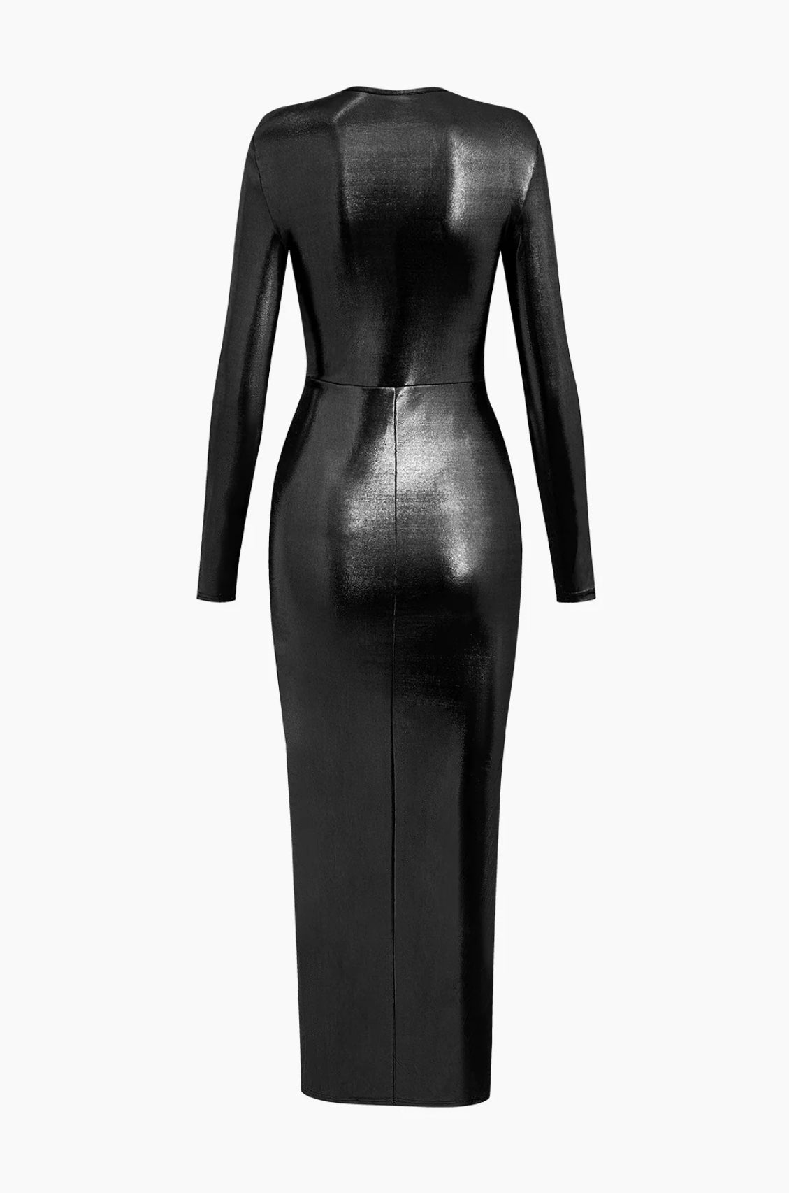 Black Metallic Bodycon Dress