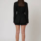 Black Slim Waisted Tailored Blazer