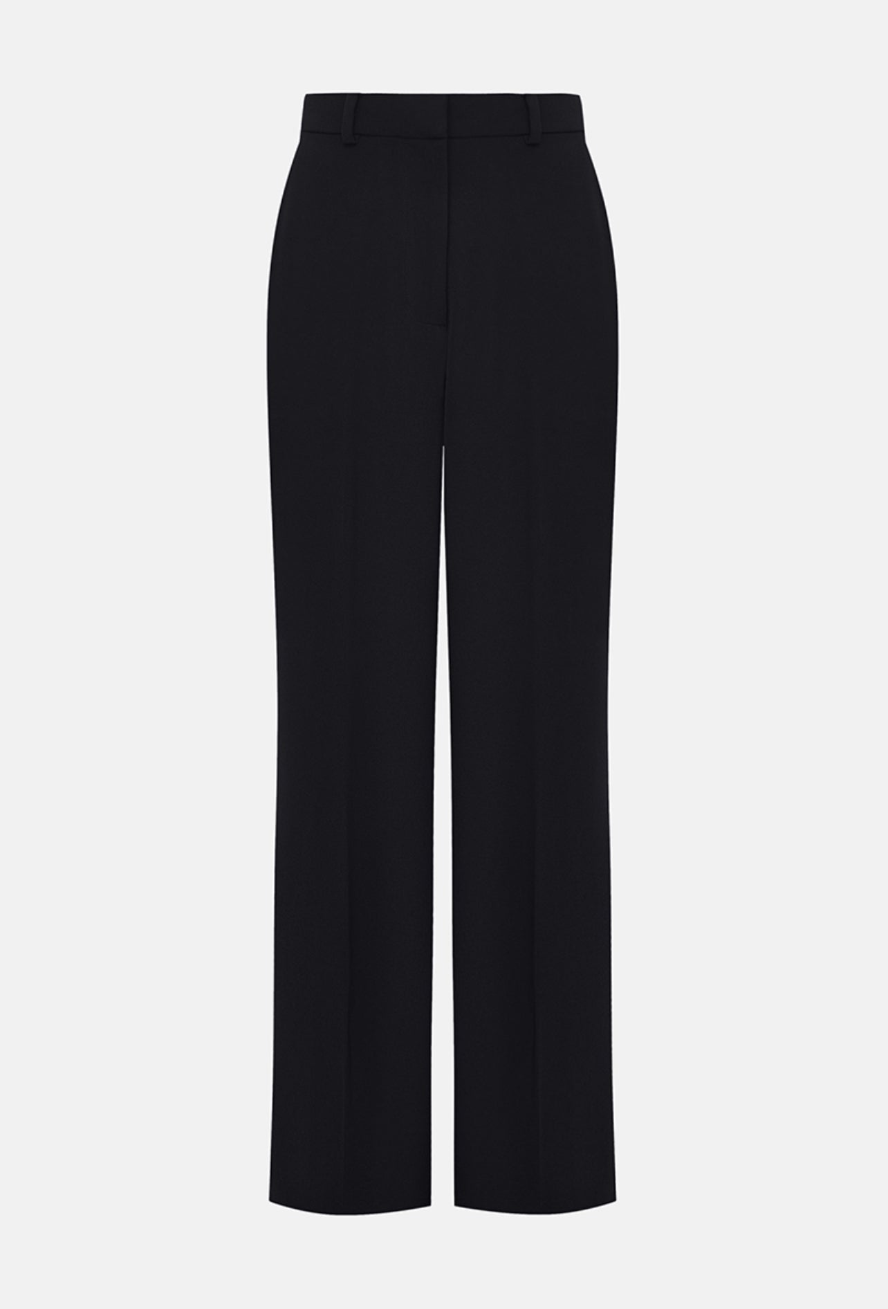 Black Straight Fit Tailored Trousers