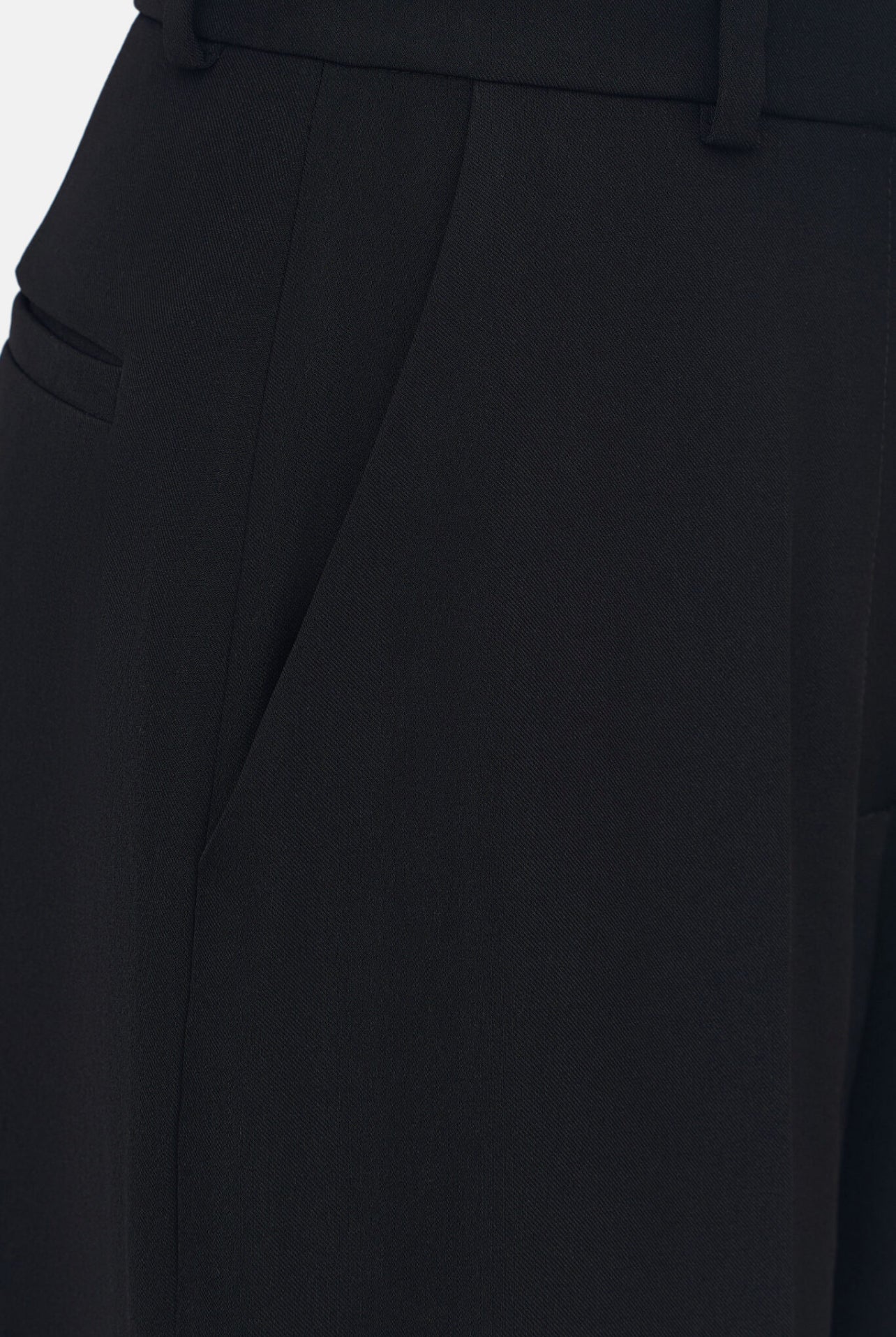 Black Straight Fit Tailored Trousers