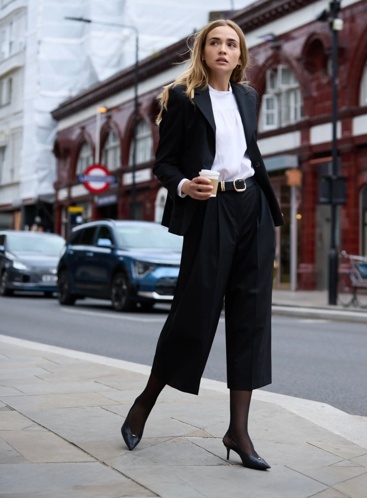 Black Tailored Culottes