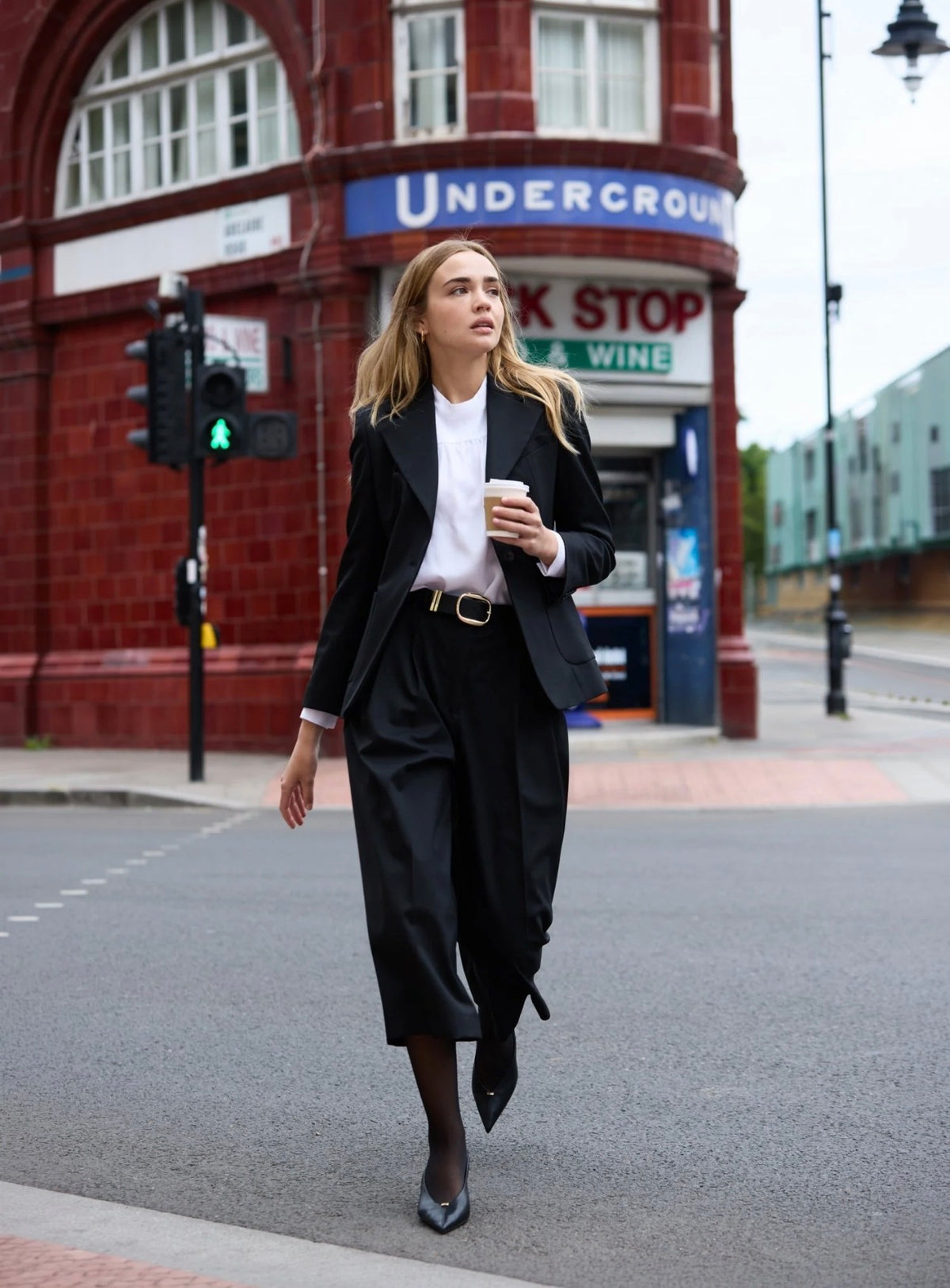 Black Tailored Culottes