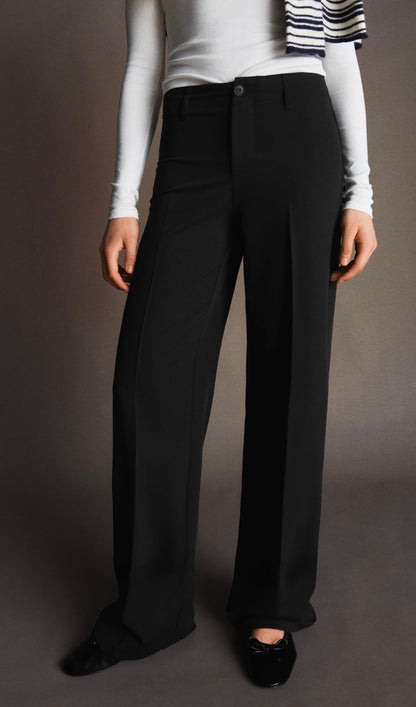 Black Wide Leg Trousers
