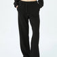 Black Wide Leg Warm Trouser