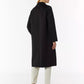 Black Woollen Double Breasted Overcoat