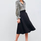 Brailey Black Flared Skirt