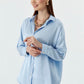 Breeze Light Blue Satin Shirt