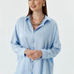 Breeze Light Blue Satin Shirt