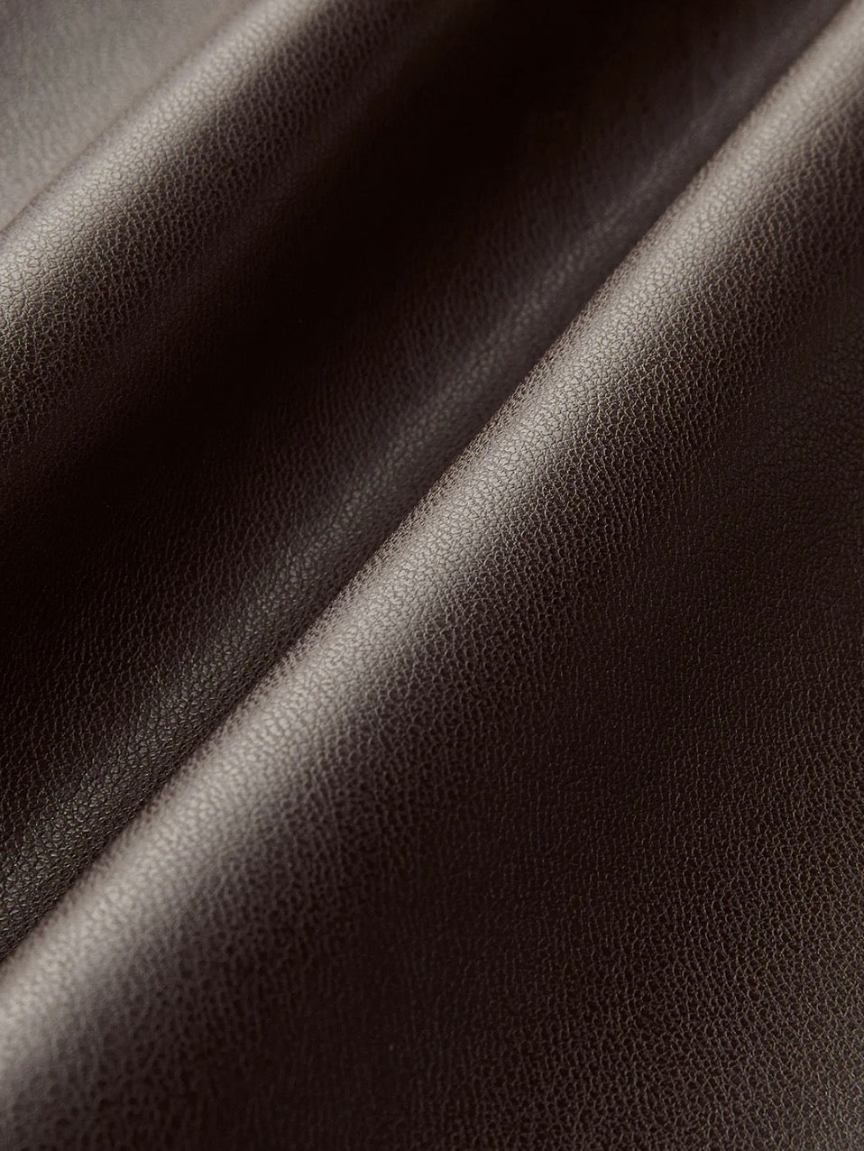 Brown Faux Leather Cami Dress