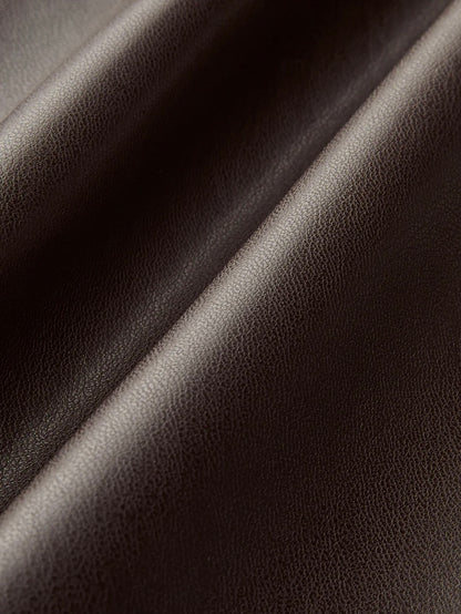 Brown Faux Leather Cami Dress