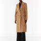 Brown Wool Blend Longline Overcoat