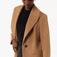 Brown Wool Blend Longline Overcoat