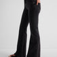 Charcoal Black High Rise Flare Jeans