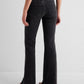 Charcoal Black High Rise Flare Jeans