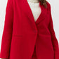 Crimson Red Tailored Blazer