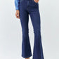 Dark Blue Bootcut Flared Jeans