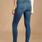 Dark Blue Washed High Rise Jeans