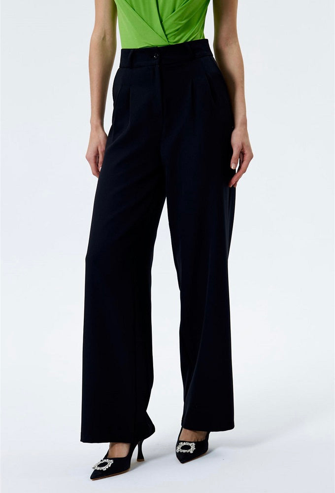 Ebony Black Straight Leg Trouser