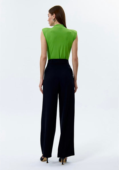 Ebony Black Straight Leg Trouser