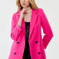 Elsa Bright Pink Oversized Blazer