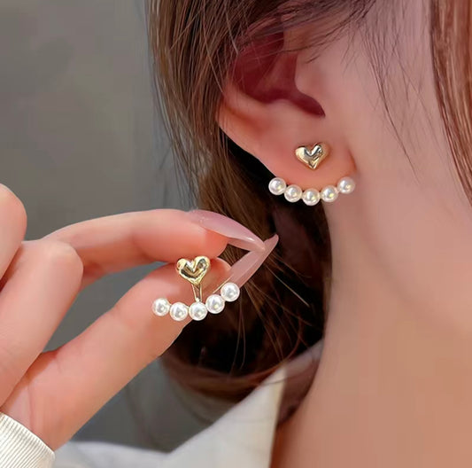Fia Pearl Embellished layered Earring