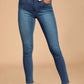 Dark Blue Washed High Rise Jeans