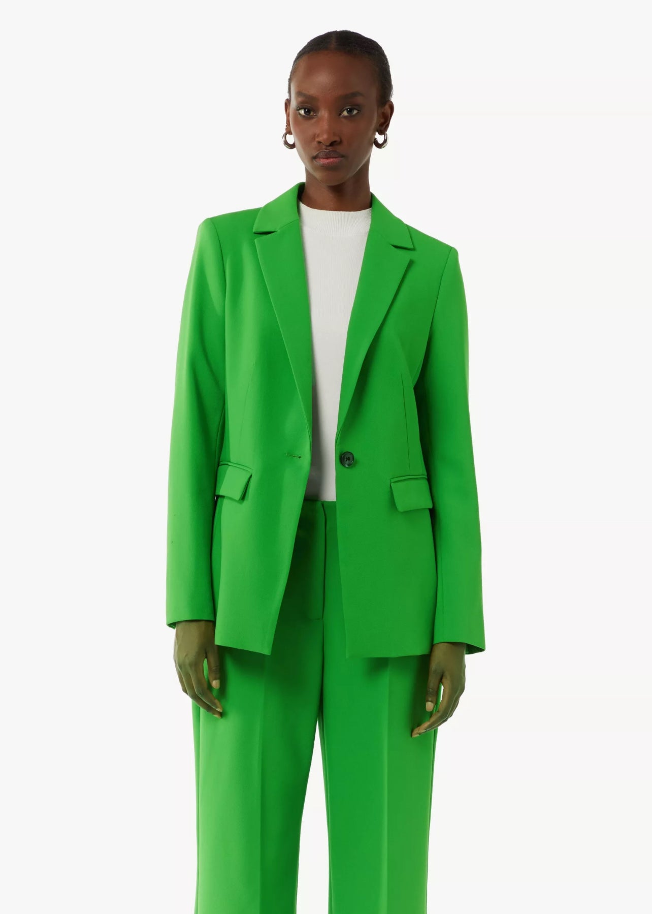 Green Blazer & Trouser Suit Set