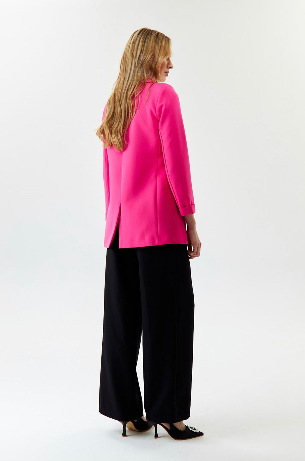 Elsa Bright Pink Oversized Blazer