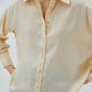 Marshmallow Beige Silk Shirt